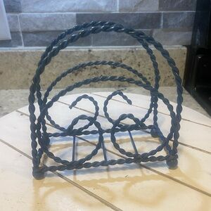 Twisted Metal Napkin Holder